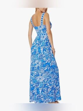 light blue silk maxi dress Light Blue Slip A-Line Maxi Dress